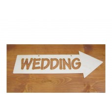 Natúr fa - "Wedding" irányítótábla hagyományos 